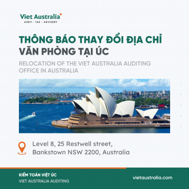 Kiểm Toán Việt Úc - Thông Báo Thay Đổi Địa Chỉ Tại Úc