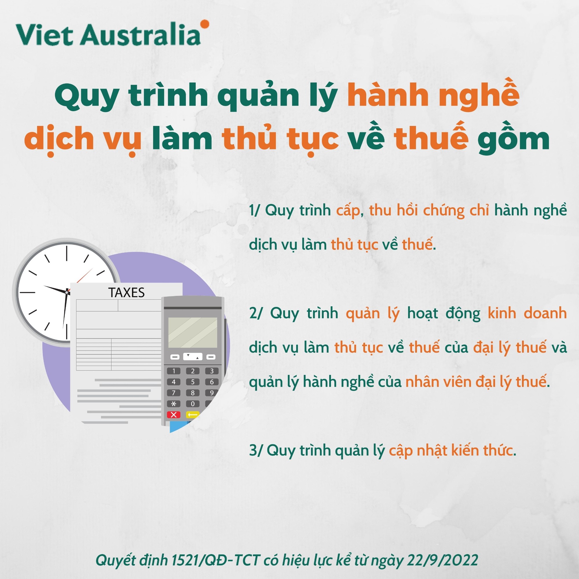 quy trình quản lý hành nghề dịch vụ làm thủ tục về thuế 1