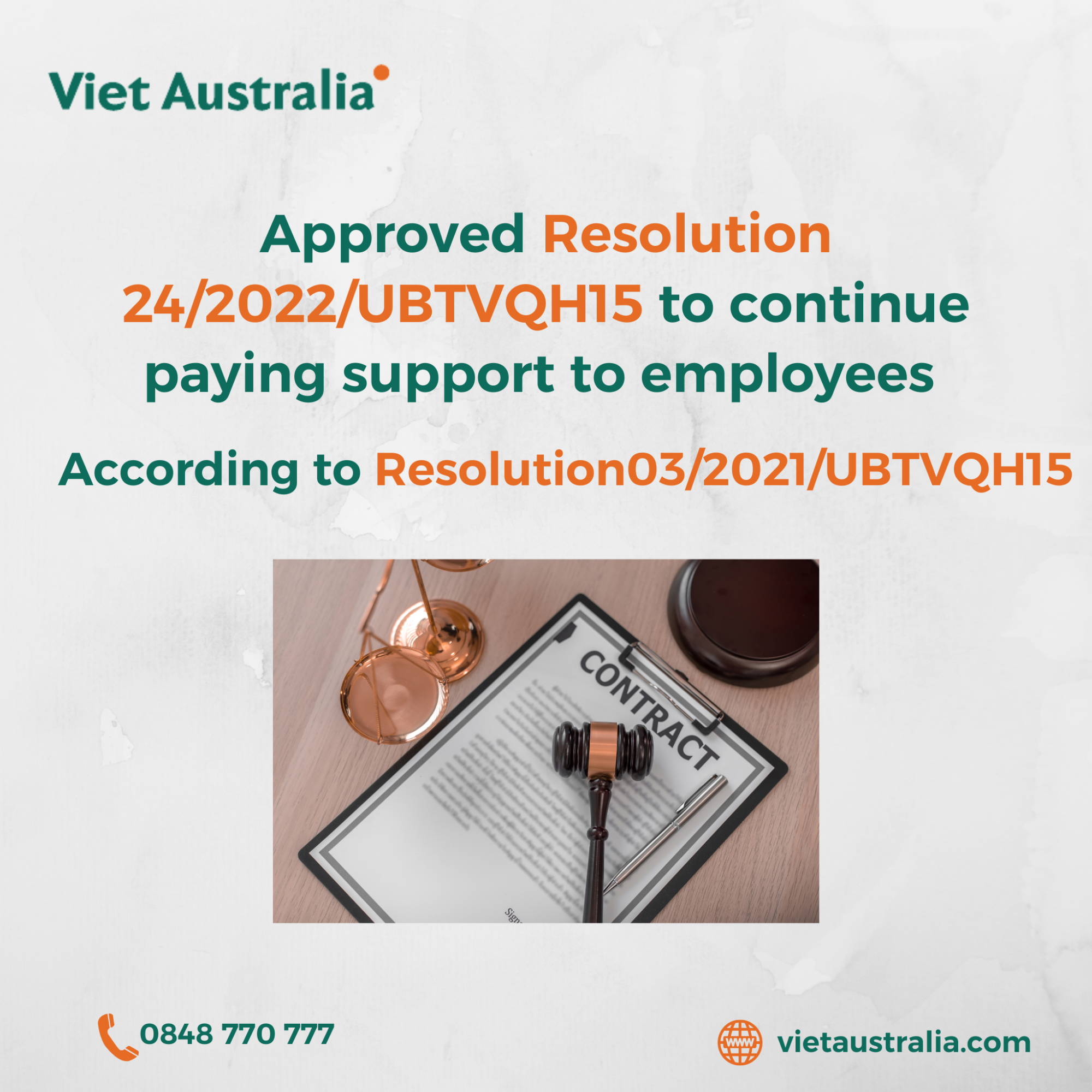 Resolution 24/2022/UBTVQH15 on continuing to pay support to employees under Resolution 03/2021/UBTVQH15